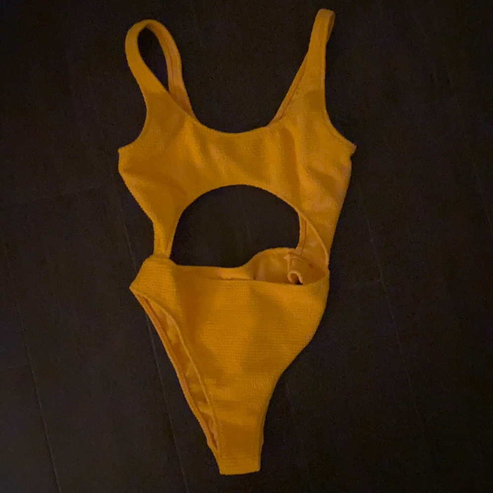 Pacsun neon orange one piece